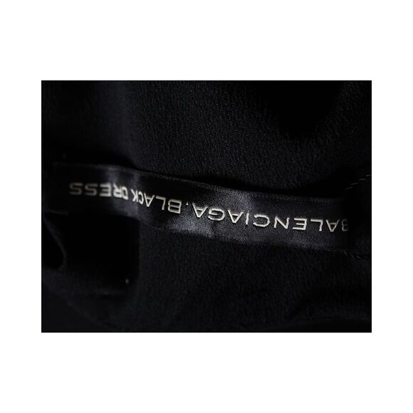 Balenciaga Halter Mini Dress in Black Silk - Picture 4 of 5